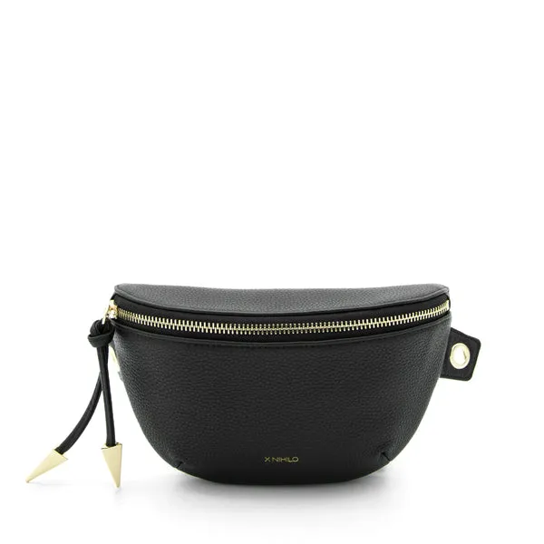 X Nihilo City Leather Bumbag Crossbody Handbag Black