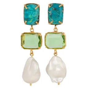 Xanthe Earrings Green